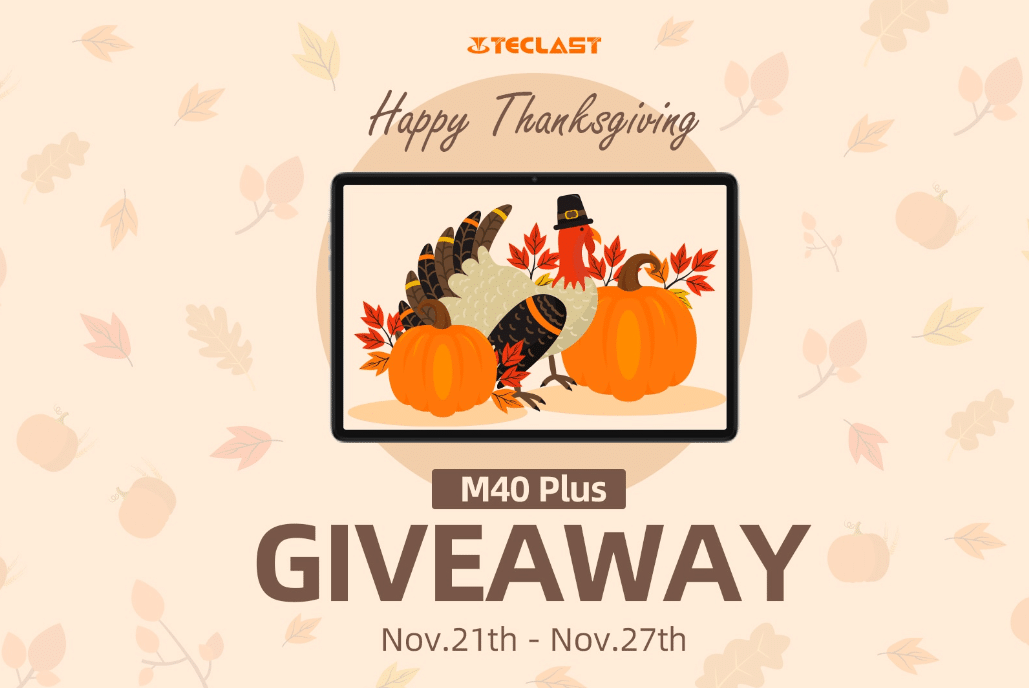 Teclast Black Friday 2022 - M40 Plus Tablet Giveaway