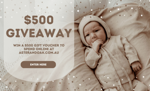 Win a $500 Aster & Oak Gift Voucher Giveaway