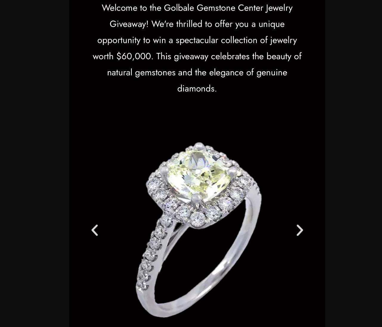 White Gold Fancy Green Diamonds 2rings Giveaway